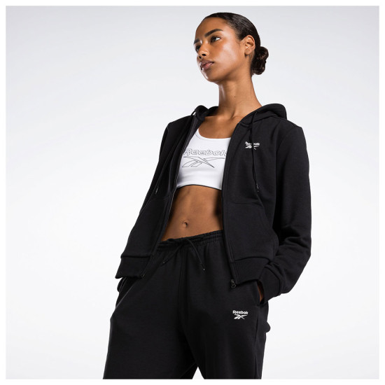 Reebok Γυναικεία ζακέτα Identity Small Logo French Terry Zip-Up Hoodie Reebok Γυναικεία ζακέτα Identity Small Logo French Terry Zip-Up Hoodie